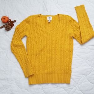St. John's Bay Cable Knit Vneck Sweater